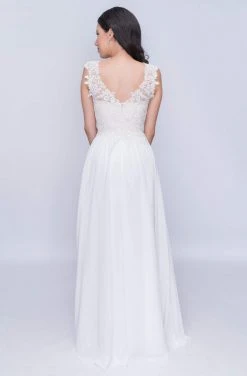 Nina Canacci - 1449 Embellished Lace Bodice A Line Gown Formal Gowns