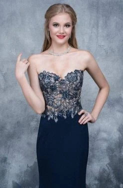 Formal Gowns Nina Canacci - 2117 Embroidered Illusion Corset Gown 13 Formal Gowns Nina Canacci - 2117 Embroidered Illusion Corset Gown