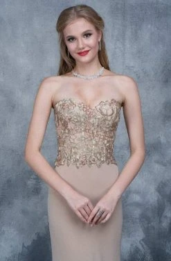 Formal Gowns Nina Canacci - 2117 Embroidered Illusion Corset Gown 16 Formal Gowns Nina Canacci - 2117 Embroidered Illusion Corset Gown