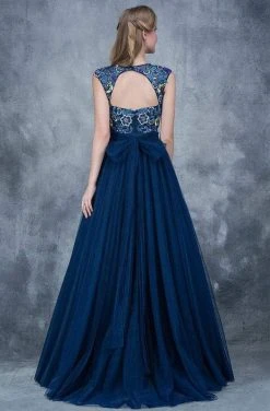 Formal Gowns Nina Canacci - 2145 Cap Sleeve Floral Appliqued Evening Gown 7 Formal Gowns Nina Canacci - 2145 Cap Sleeve Floral Appliqued Evening Gown