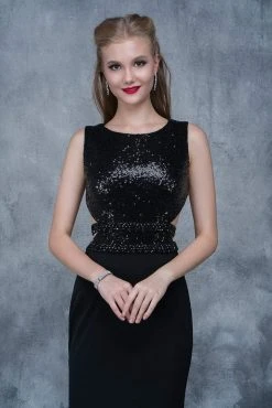 Nina Canacci - 2155 Sleeveless Sequined Sheath Gown Formal Gowns 9 Nina Canacci - 2155 Sleeveless Sequined Sheath Gown Formal Gowns