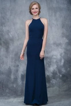 Nina Canacci - 2159 High Halter Cutout Sheath Gown Formal Gowns 16 Nina Canacci - 2159 High Halter Cutout Sheath Gown Formal Gowns