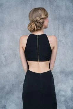 Nina Canacci - 2159 High Halter Cutout Sheath Gown Formal Gowns 21 Nina Canacci - 2159 High Halter Cutout Sheath Gown Formal Gowns