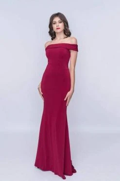 Formal Gowns Nina Canacci - 2230 Off-Shoulder Fitted Sheath Gown