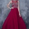 Nina Canacci - 3130 Jeweled Illusion Jewel A-line Dress Formal Gowns 1 Nina Canacci - 3130 Jeweled Illusion Jewel A-line Dress Formal Gowns