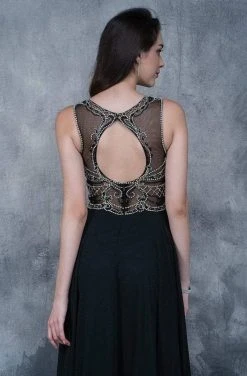 Nina Canacci - 3130 Jeweled Illusion Jewel A-line Dress Formal Gowns 12 Nina Canacci - 3130 Jeweled Illusion Jewel A-line Dress Formal Gowns