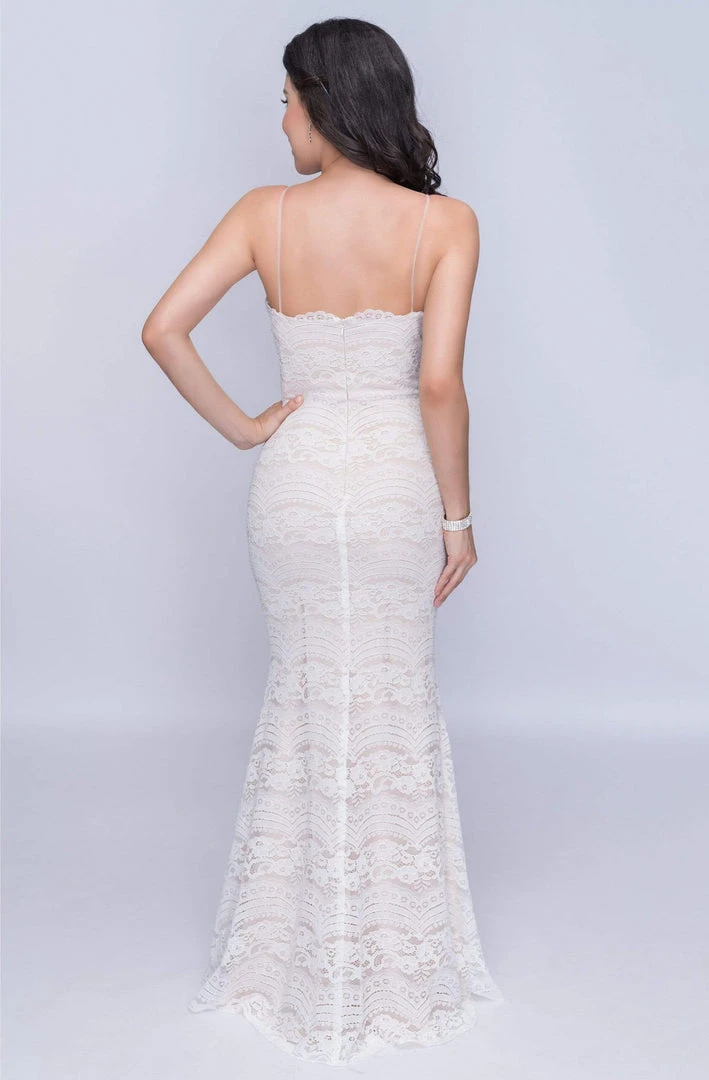 Nina Canacci - 4190 Plunging V Neck Lace Mermaid Dress Formal Gowns 7 Nina Canacci - 4190 Plunging V Neck Lace Mermaid Dress Formal Gowns