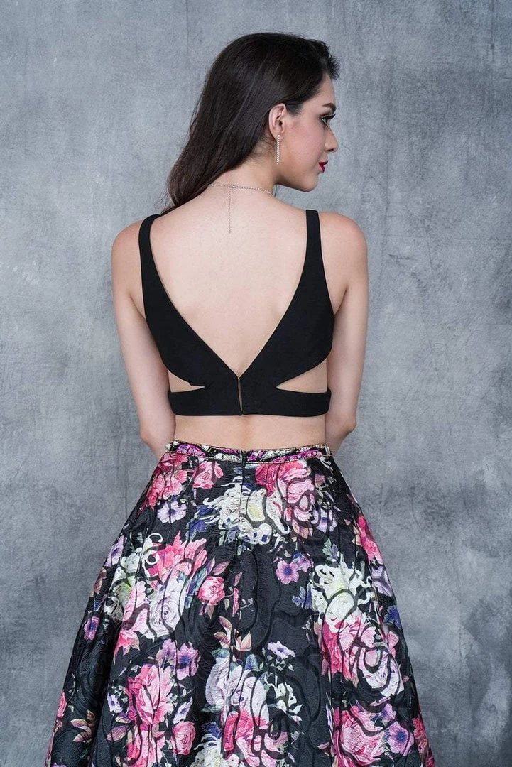 Nina Canacci - 5108 Two-Piece Crisscross Cutout Evening Dress 4 Nina Canacci - 5108 Two-Piece Crisscross Cutout Evening Dress