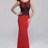 Formal Gowns Nina Canacci - 8124 Dress In Red/Black