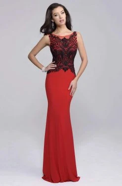 Formal Gowns Nina Canacci - 8124 Dress In Red/Black