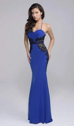 Formal Gowns Nina Canacci - 8130 Dress In Royal/Black