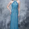 Formal Gowns Nina Canacci - 8144 Keyhole Accented Sparkling Halter Gown 2 Formal Gowns Nina Canacci - 8144 Keyhole Accented Sparkling Halter Gown
