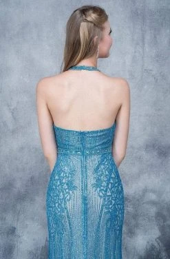 Formal Gowns Nina Canacci - 8144 Keyhole Accented Sparkling Halter Gown 6 Formal Gowns Nina Canacci - 8144 Keyhole Accented Sparkling Halter Gown