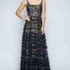 Formal Gowns Nina Canacci - 8168 Scoop Lace A-Line Evening Dress
