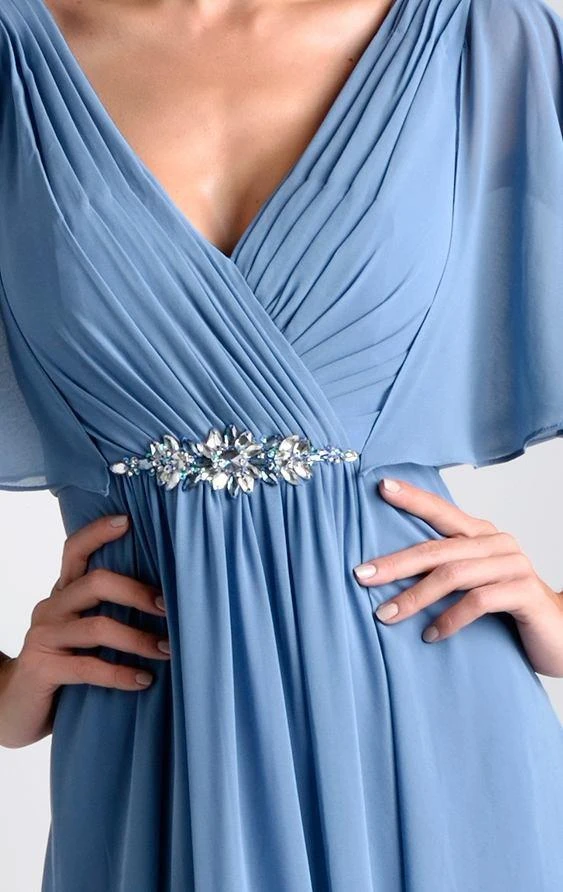 Formal Gowns Nina Canacci - M239 Dress In Steel Blue 5 Formal Gowns Nina Canacci - M239 Dress In Steel Blue