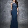 Nina Canacci - Sleeveless Lace Prom Dress 4103