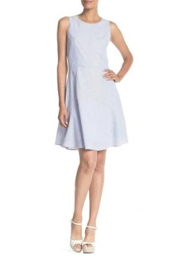 Cocktail Dresses Nina Leonard - L5358A Sleeveless, Jewel A-line Dress