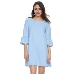Nina Leonard - L6832B Balloon Hem Quarter Length Sleeve Shift Dress 20 Nina Leonard - L6832B Balloon Hem Quarter Length Sleeve Shift Dress