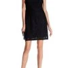 Nine West - 10648066 Halter Lace Sheath Cocktail Dress Cocktail Dresses