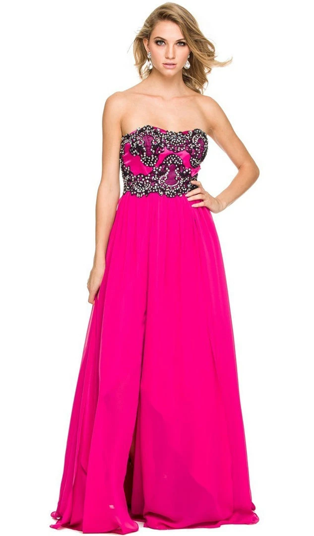 Formal Gowns Nox Anabel - 2554 Embellished Semi-Sweetheart A-line Dress 3 Formal Gowns Nox Anabel - 2554 Embellished Semi-Sweetheart A-line Dress