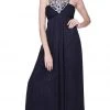 Nox Anabel - 2592 Embellished Scoop Neck Empire Waist Evening Dress Formal Gowns