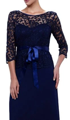 Nox Anabel - 5116 Lace Illusion Dress Formal Gowns 11 Nox Anabel - 5116 Lace Illusion Dress Formal Gowns