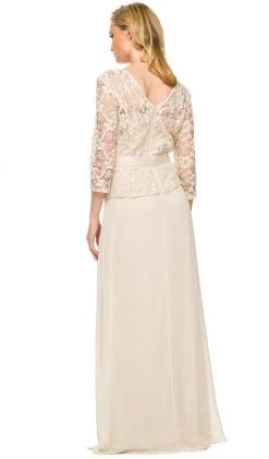 Nox Anabel - 5116 Lace Illusion Dress Formal Gowns 15 Nox Anabel - 5116 Lace Illusion Dress Formal Gowns