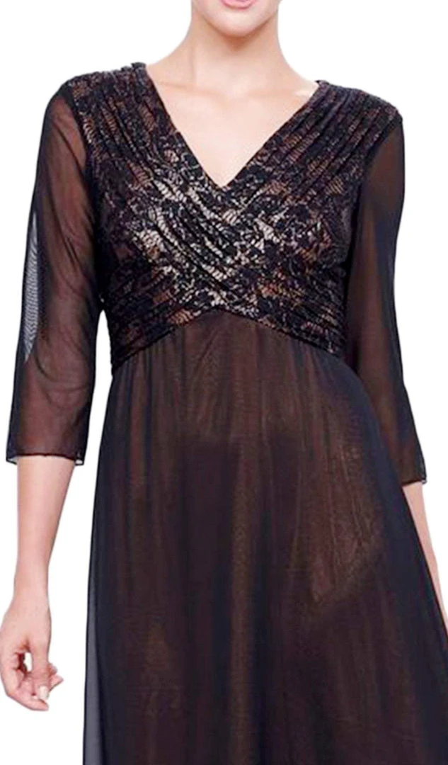 Nox Anabel - 5126 Sheer Empire Dress 4 Nox Anabel - 5126 Sheer Empire Dress