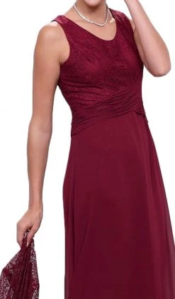 Nox Anabel - 5138 Lace Scoop Neck A-line Dress Formal Gowns 16 Nox Anabel - 5138 Lace Scoop Neck A-line Dress Formal Gowns