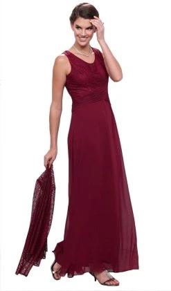 Nox Anabel - 5138 Lace Scoop Neck A-line Dress Formal Gowns 17 Nox Anabel - 5138 Lace Scoop Neck A-line Dress Formal Gowns