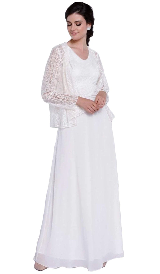 Nox Anabel - 5138 Lace Scoop Neck A-line Dress Formal Gowns 9 Nox Anabel - 5138 Lace Scoop Neck A-line Dress Formal Gowns