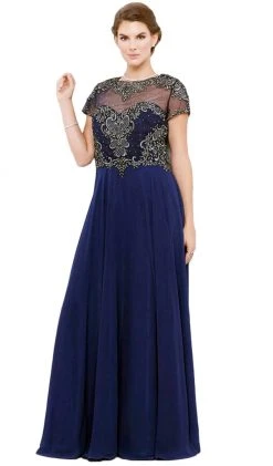Nox Anabel - 5143 Beaded Embellished A-Line Gown 14 Nox Anabel - 5143 Beaded Embellished A-Line Gown