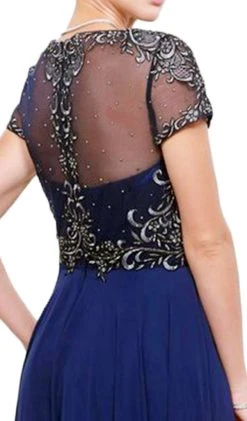 Nox Anabel - 5143 Beaded Embellished A-Line Gown 16 Nox Anabel - 5143 Beaded Embellished A-Line Gown