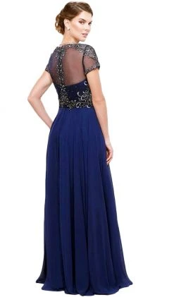 Nox Anabel - 5143 Beaded Embellished A-Line Gown 15 Nox Anabel - 5143 Beaded Embellished A-Line Gown