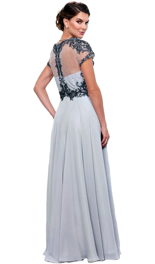 Nox Anabel - 5143 Beaded Embellished A-Line Gown 9 Nox Anabel - 5143 Beaded Embellished A-Line Gown