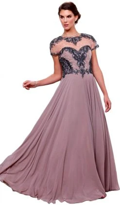 Nox Anabel - 5143 Beaded Embellished A-Line Gown 20 Nox Anabel - 5143 Beaded Embellished A-Line Gown