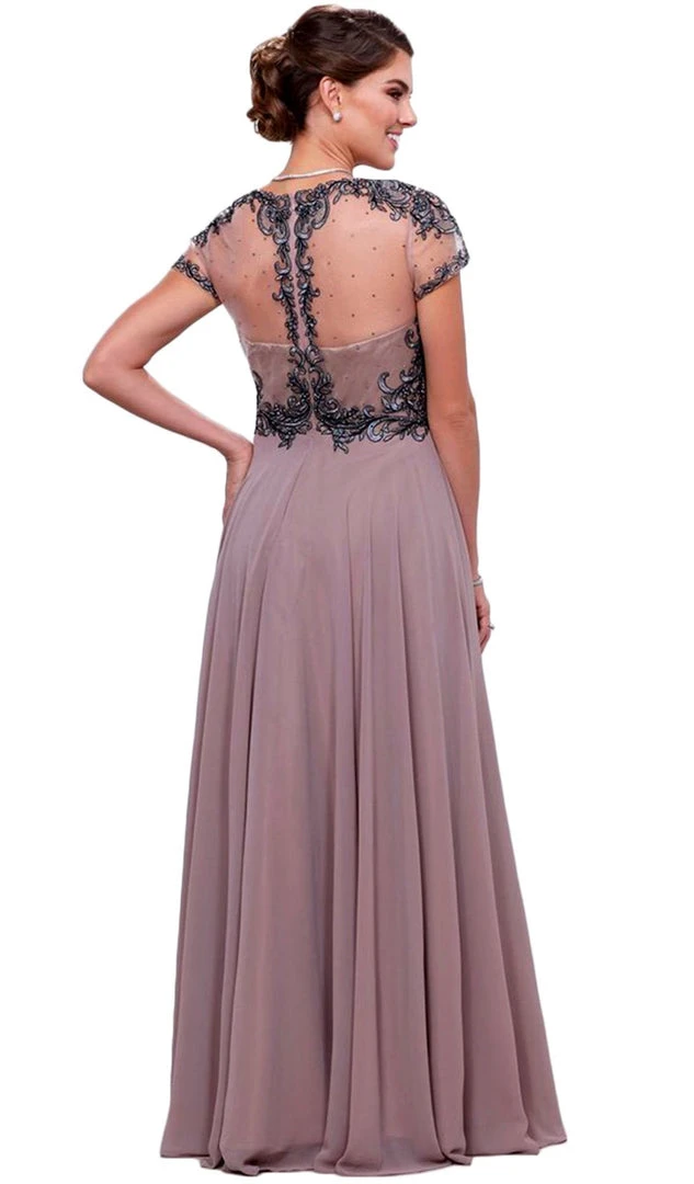 Nox Anabel - 5143 Beaded Embellished A-Line Gown 12 Nox Anabel - 5143 Beaded Embellished A-Line Gown