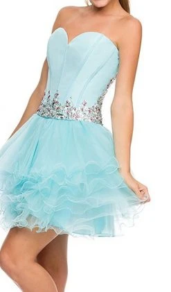 Nox Anabel - 6007 Strapless Cocktail Dress Cocktail Dresses