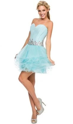 Nox Anabel - 6007 Strapless Cocktail Dress Cocktail Dresses