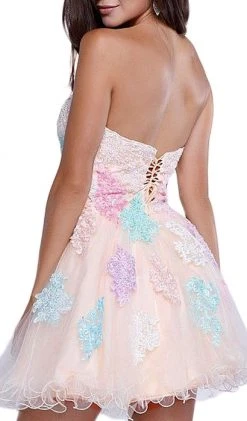 Cocktail Dresses Nox Anabel - 6055 Strapless Tulle Cocktail Dress