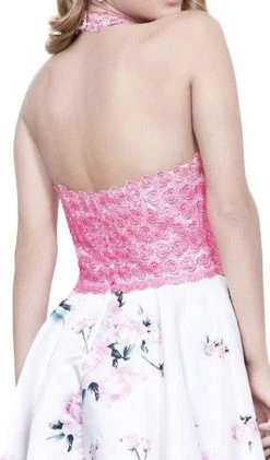 Nox Anabel - 6226 Embroidered High Halter Cocktail Dress 11 Nox Anabel - 6226 Embroidered High Halter Cocktail Dress