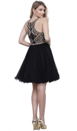 Cocktail Dresses Nox Anabel - 6250 Beaded Sleeveless Cocktail Dress