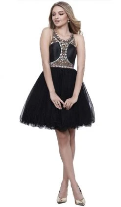 Cocktail Dresses Nox Anabel - 6250 Beaded Sleeveless Cocktail Dress