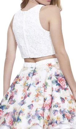 Nox Anabel - 6255 Beaded Two-Piece A-Line Cocktail Dress