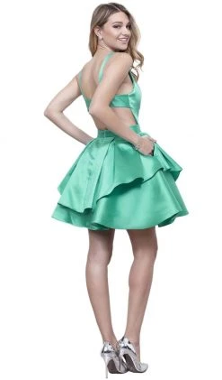 Nox Anabel - 6283 Sleeveless Peplum Cocktail Dress 10 Nox Anabel - 6283 Sleeveless Peplum Cocktail Dress