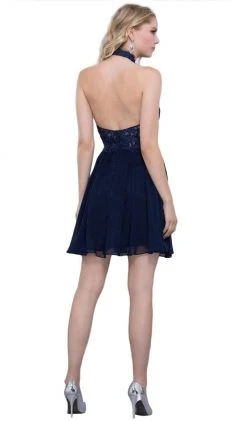 Nox Anabel - 6308 Ornate Lace Appliqued Illusion Halter Dress 20 Nox Anabel - 6308 Ornate Lace Appliqued Illusion Halter Dress