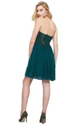 Cocktail Dresses Nox Anabel - 6314 Strapless Embellished Sweetheart Cocktail Dress