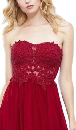 Cocktail Dresses Nox Anabel - 6314 Strapless Embellished Sweetheart Cocktail Dress