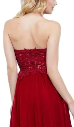 Cocktail Dresses Nox Anabel - 6314 Strapless Embellished Sweetheart Cocktail Dress