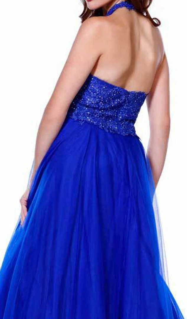 Nox Anabel - 8181 Lace Embroidered Bodice Halter Long Gown Formal Gowns 7 Nox Anabel - 8181 Lace Embroidered Bodice Halter Long Gown Formal Gowns